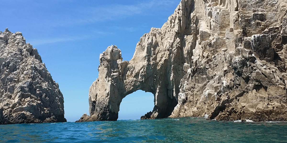 El Arco - Natural arch rising from the Sea of Cortez
